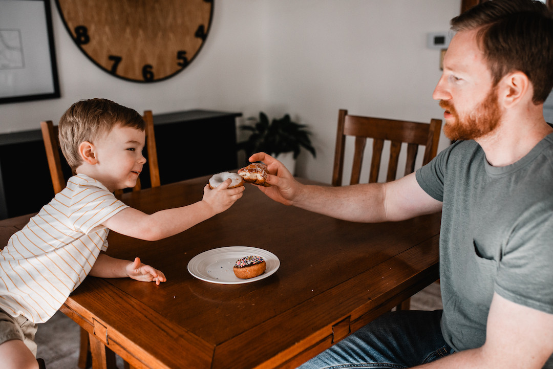 Warm and candid in-home family photography capturing everyday life in Omaha