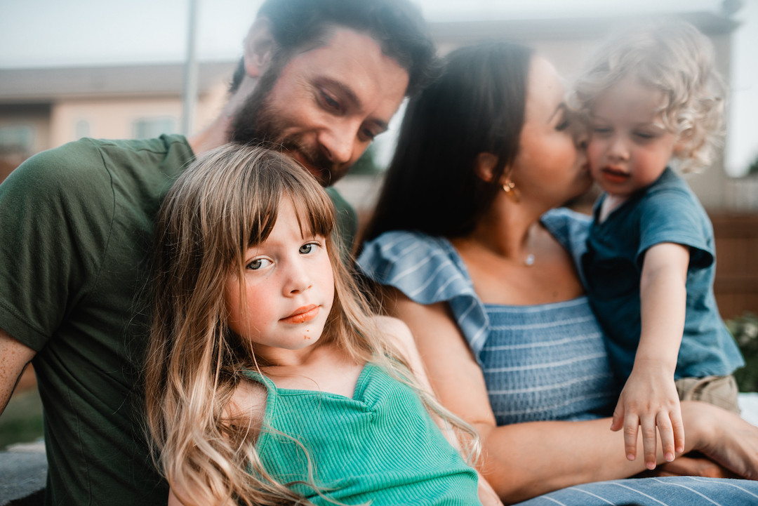 Warm and candid in-home family photography capturing everyday life in Omaha