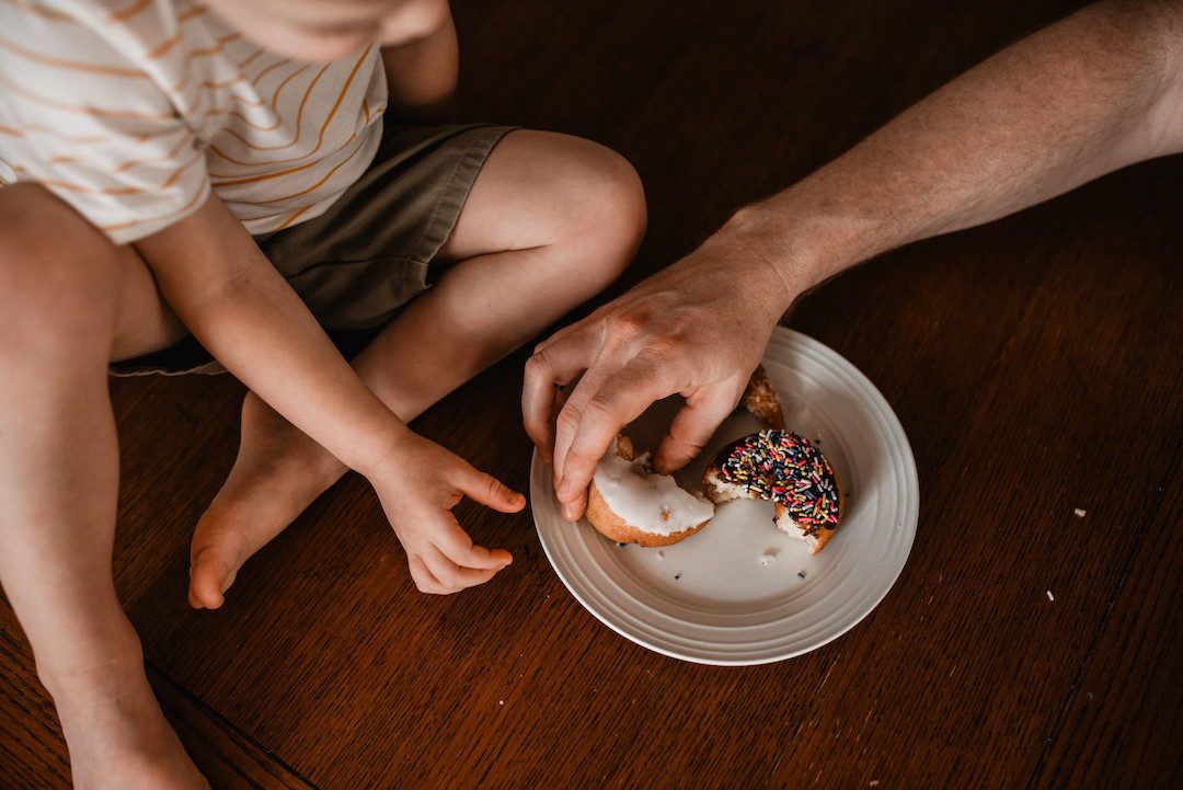 Lifestyle in-home family photography capturing real moments in an Omaha home