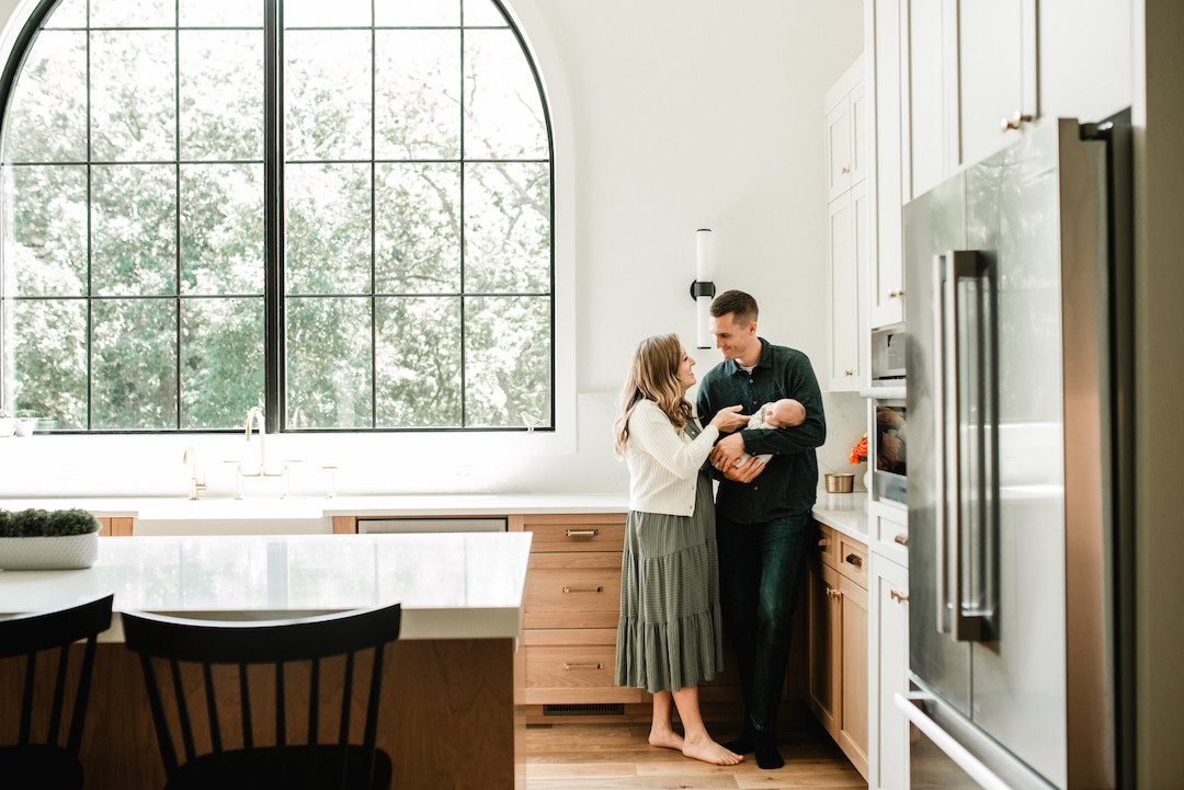 Newborn details and quiet moments during an in-home newborn session in Omaha, NE
